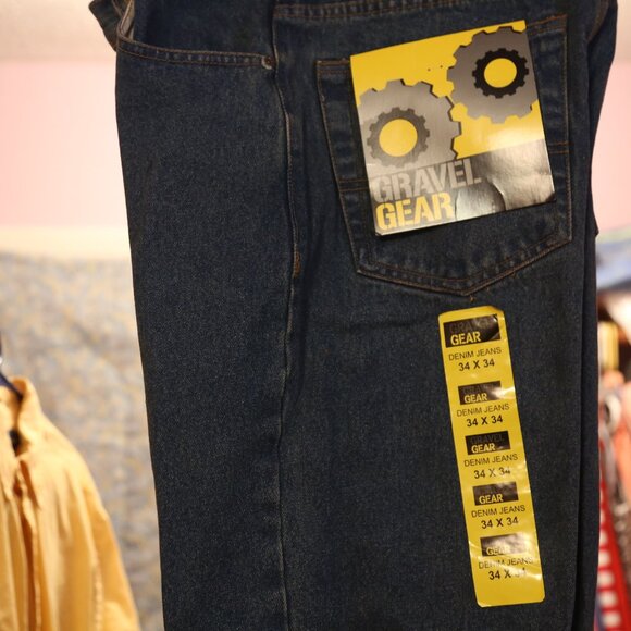 new gravel gear denim jeans 34x34 with tags - Picture 2 of 5